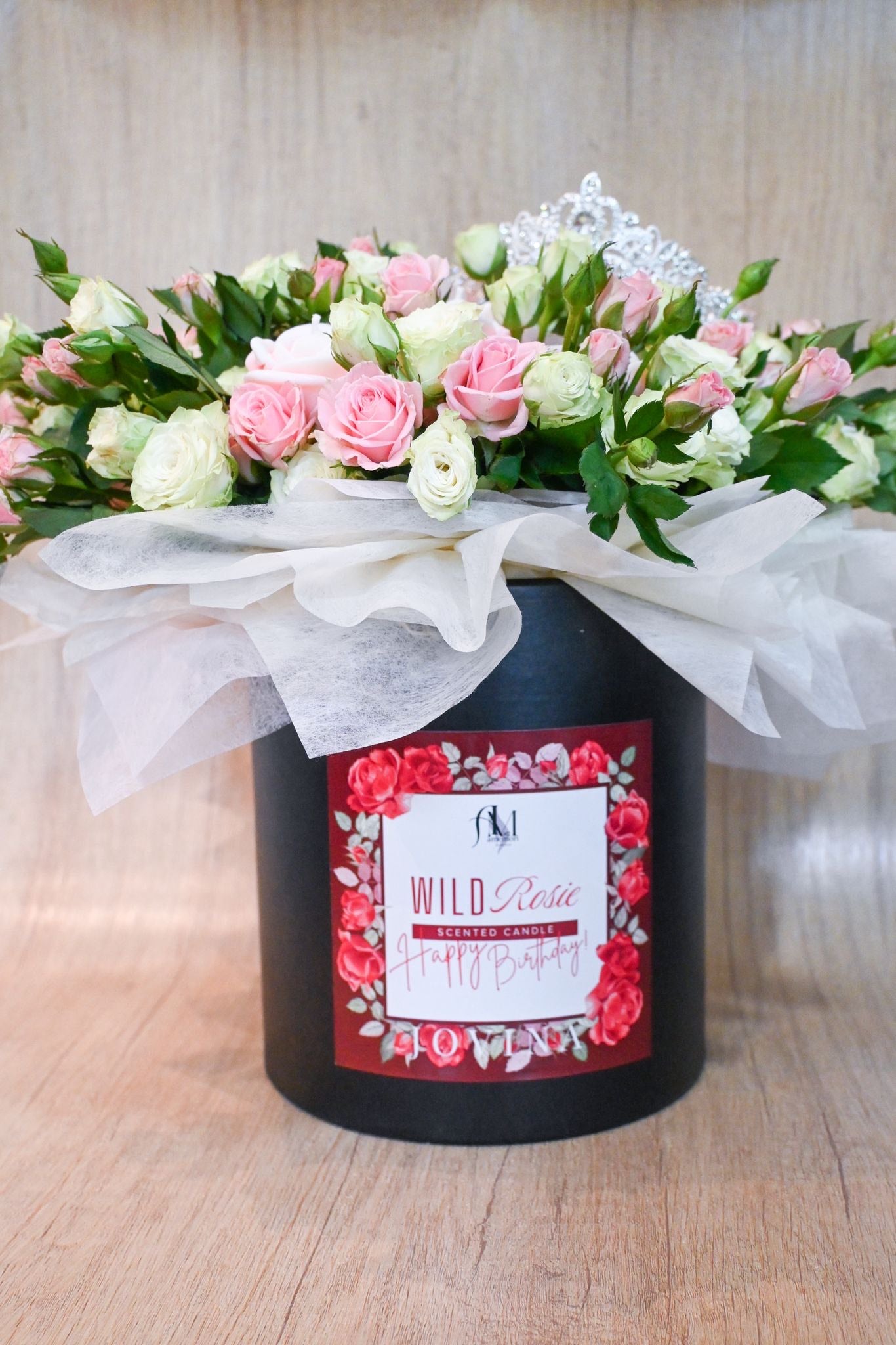 Wild Rosé Bloom Candle – Birthday Edition